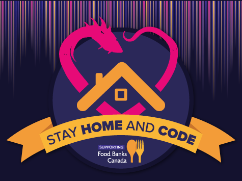 Battlesnake: Stay Home and Code logo card